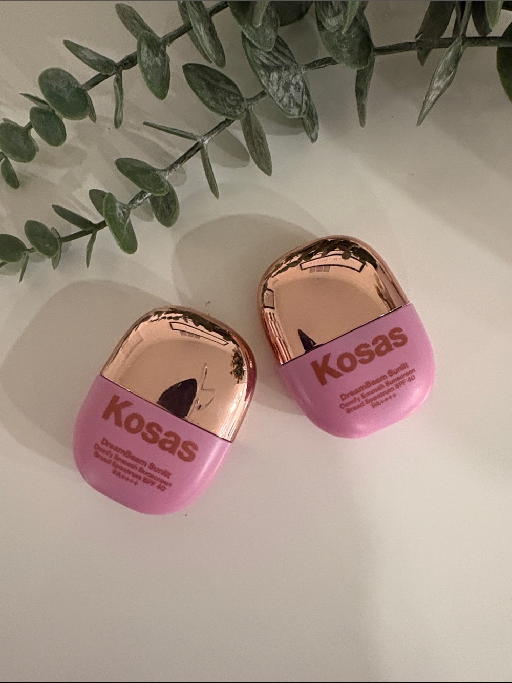 Kosas Dewdream Blush Duo - Pink & Rose Gold Caps